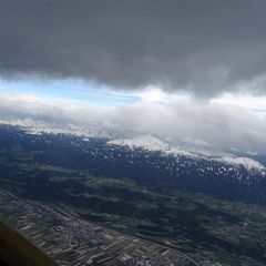 Flugwegposition um 14:57:53: Aufgenommen in der Nähe von Gemeinde Vandans, Vandans, Österreich in 3579 Meter